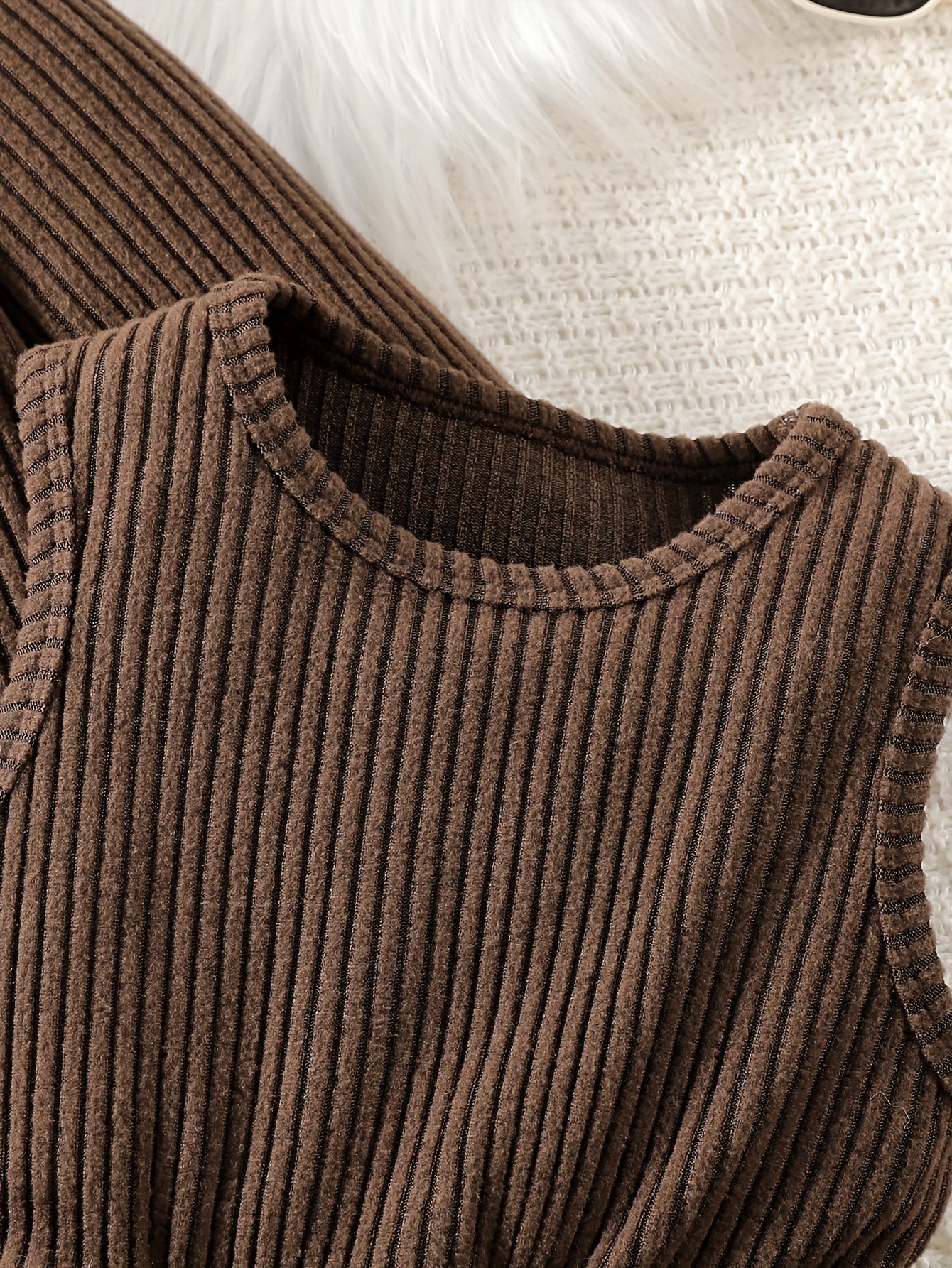 ' Elegant Two-Piece Set for Spring and Autumn: Long-Sleeve Thin Coat with Bow Neckline + Vest-Stitched Bubble Bud Dress, Perfect as a Fall Gift Party Outfit or Casual Wear, Daily Leisure Wear, Spring Outing Attire, Feminine F