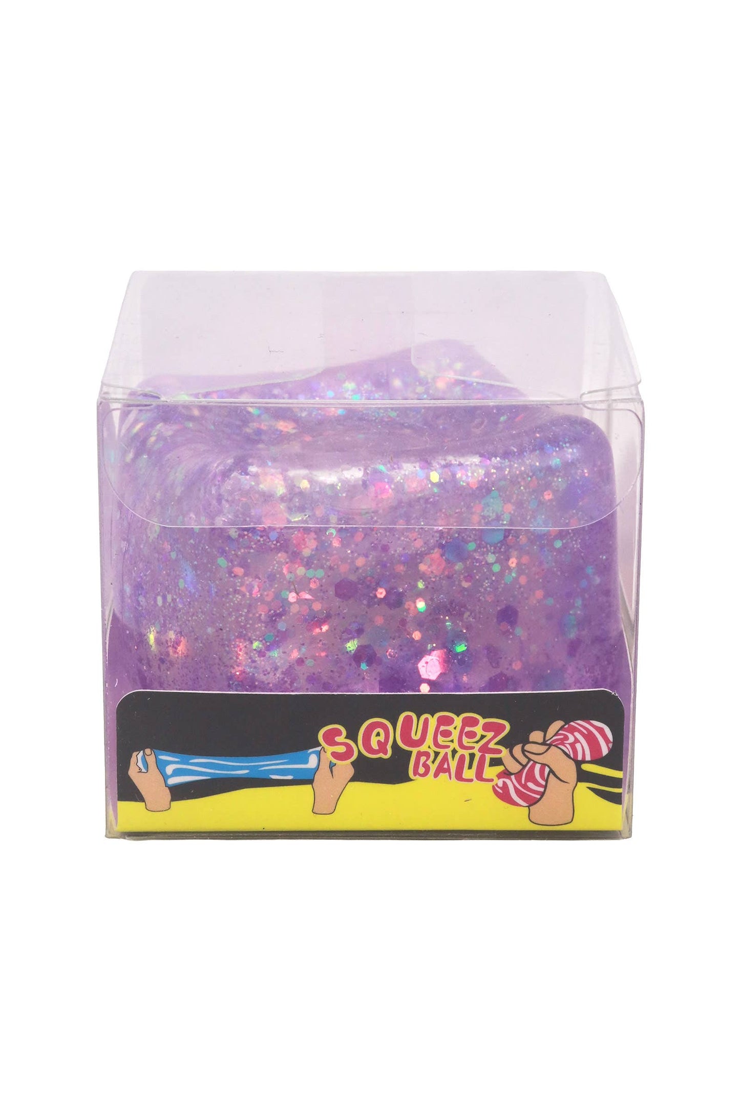 Glitter Cube Squishy (1 Piece) – Putty Filled Sensory Stress Toy