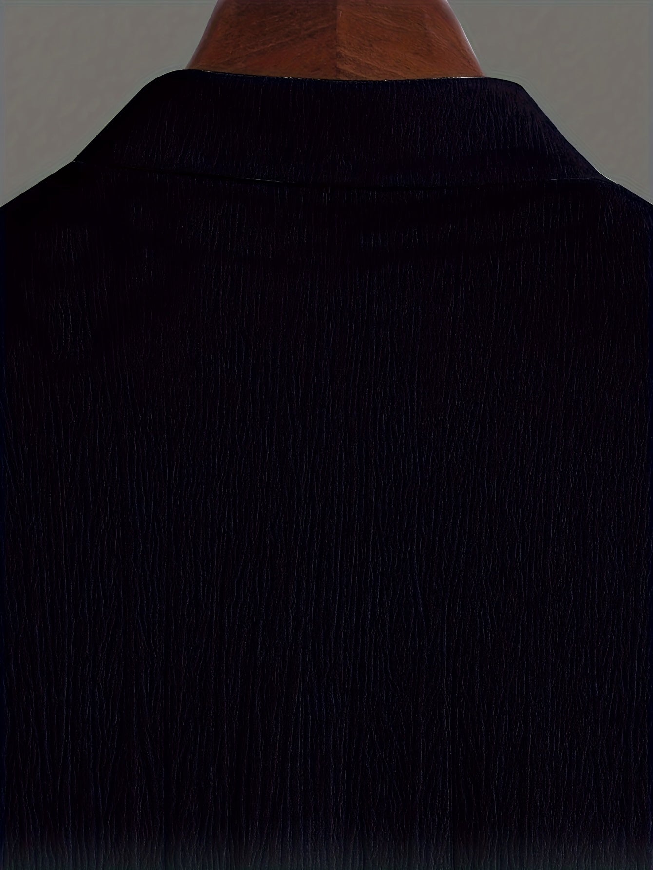 [Plus Size Suit Set] Men's Plus Size Suit - Stretch Long Sleeve Button-Up Shirt & Pants Set | Retro Geometric Check Pattern, V-Neck Lapel Design, Loose Fit for Casual & Formal Wear, Plus Size Blazers