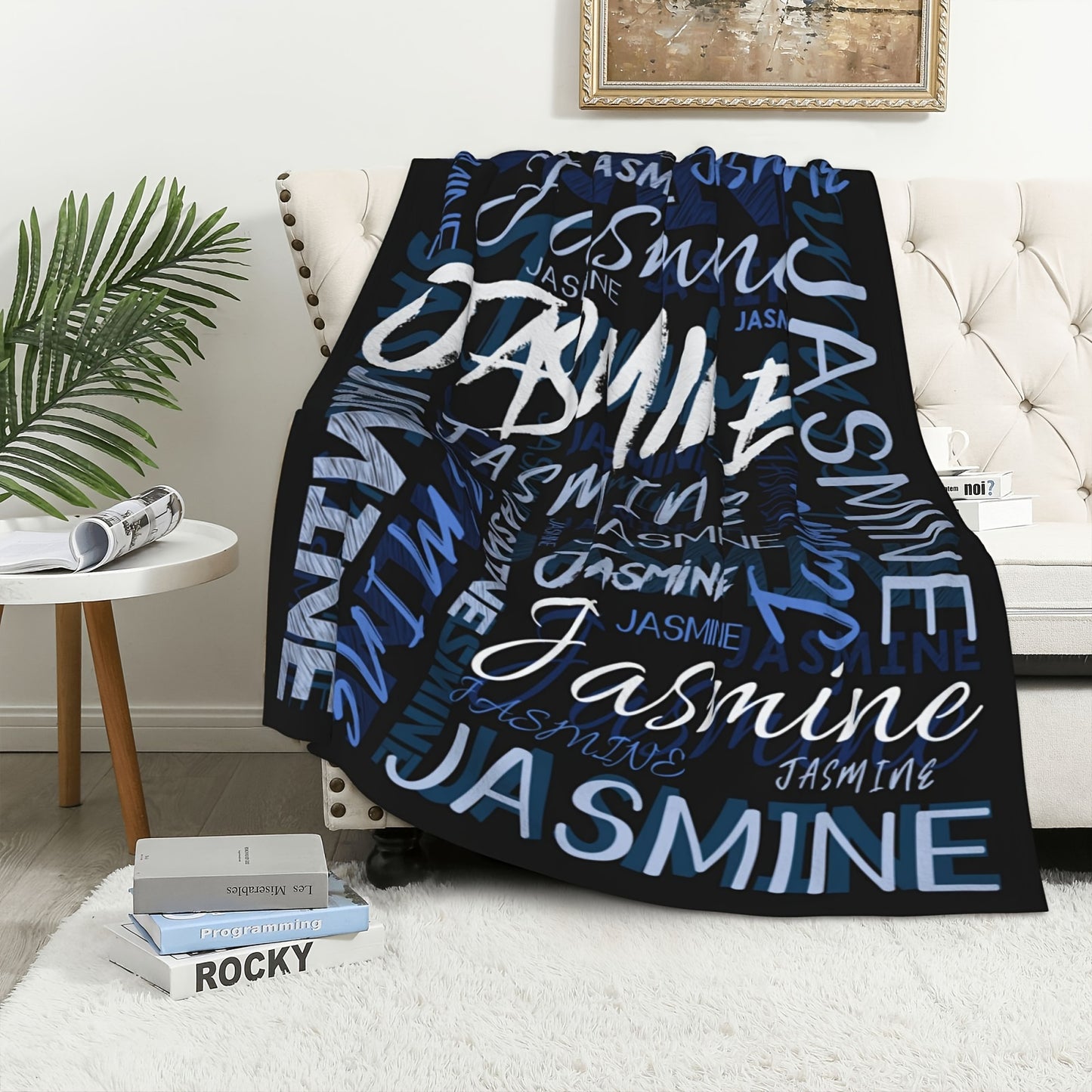 Personalized Fleece Blanket, Customized with Your Name, Soft and Warm, Unforgettable Moments, Great Holiday Gift, for Classmates, Friends, Family and Lovers, for Nap, Camping and Travel