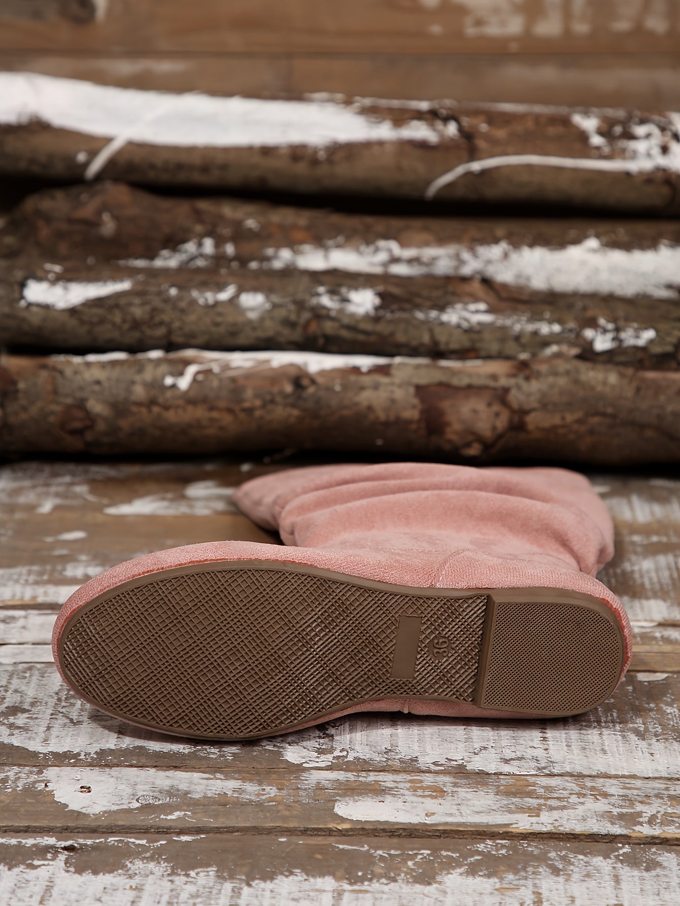 [Women's Ankle Boots] Women's solid color mid-calf ankle boots with pleated design on the boot shaft and zipper on the side. Fashionable Women's ankle boots, suitable for matching with skirts pants in autumn and winter