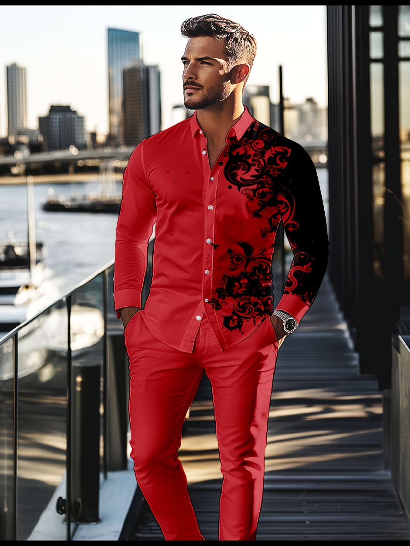 Men's 2 pc pants set