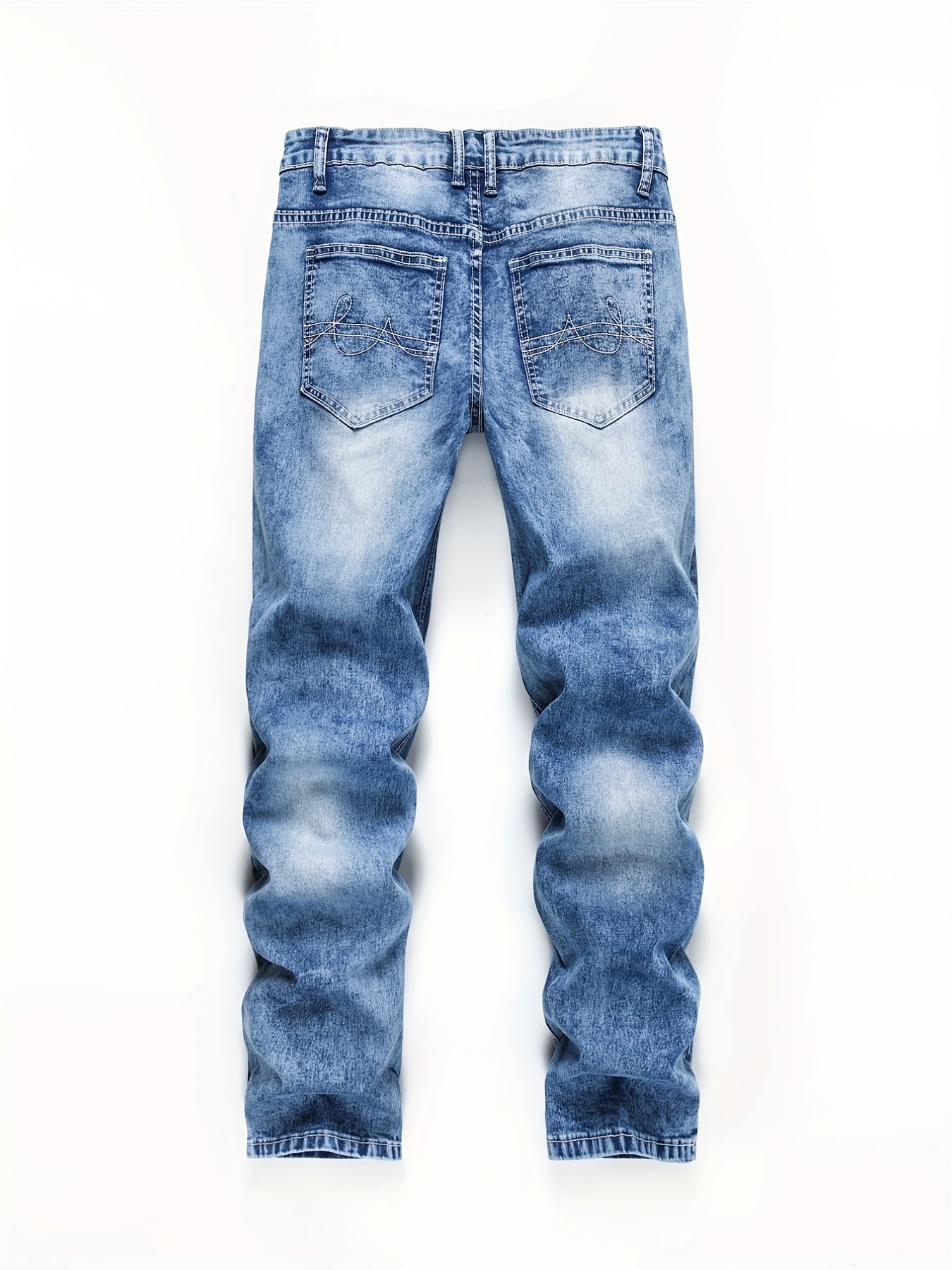 Men's High Quality Straight Leg Jeans - Perfect For Daily Commutes And Casual Outings