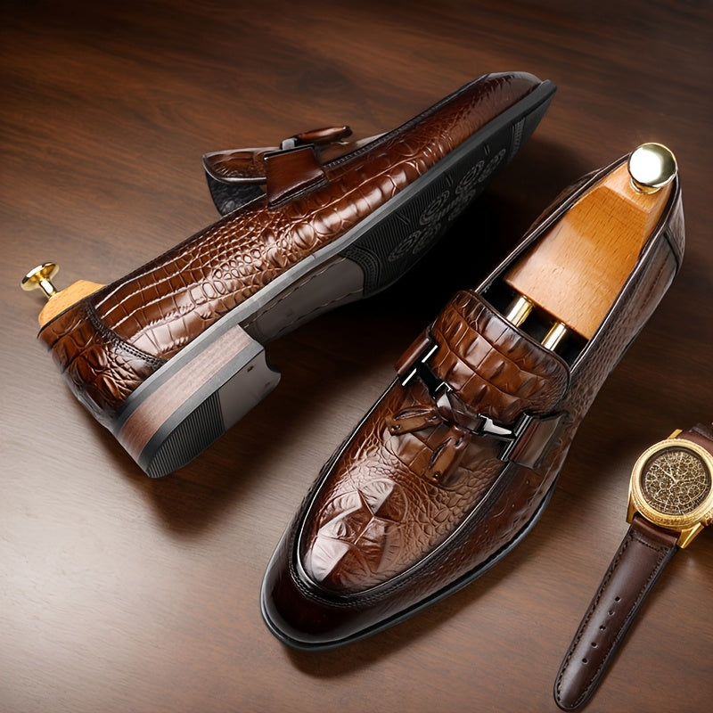 Men's High-end Luxury Top Layer Cowhide Business Casual Leather Shoes, Formal Shoes for Weddings, Business Parties, Banquets, And Offices 56791