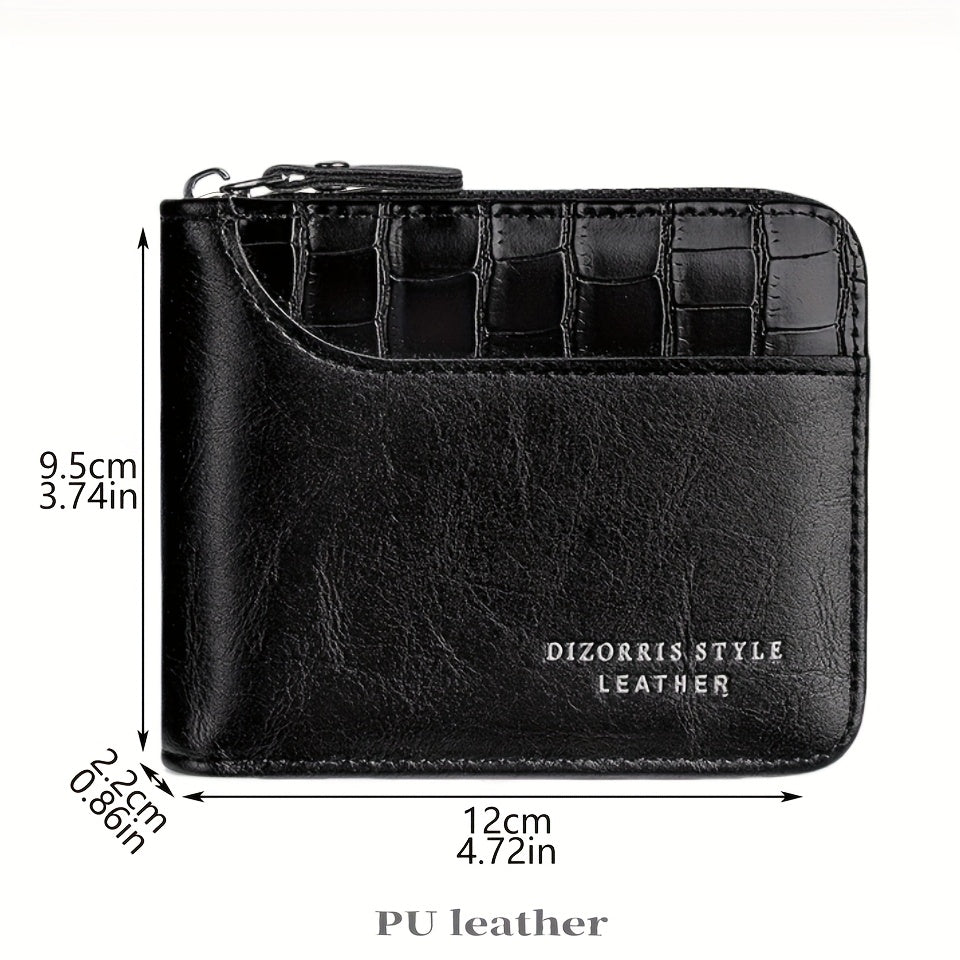 New Men's Wallet, Fashionable Multi-Functional Zipper Design with Multiple Card Slots for Easy Organization and Storage - Perfect Gift for Couples, Father & Son Birthdays or Special Occasions