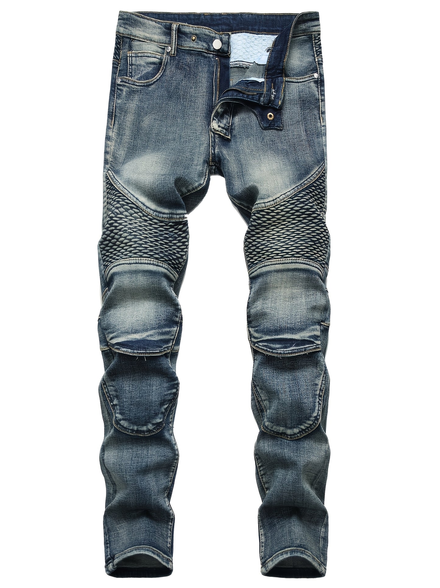 Men'S Slim Fit Stretch Jeans Ripped Skinny Jeans for Men, Fashion Distressed Straight Comfort Flex Waist Pants, Pants for Men