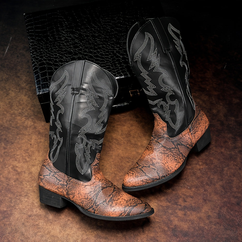 [New Style Cowboy Boots] 2025 New Style Lightweight Men's Western Cowboy Boots | High Top Knight Boots Size 39-48 Couple Boots