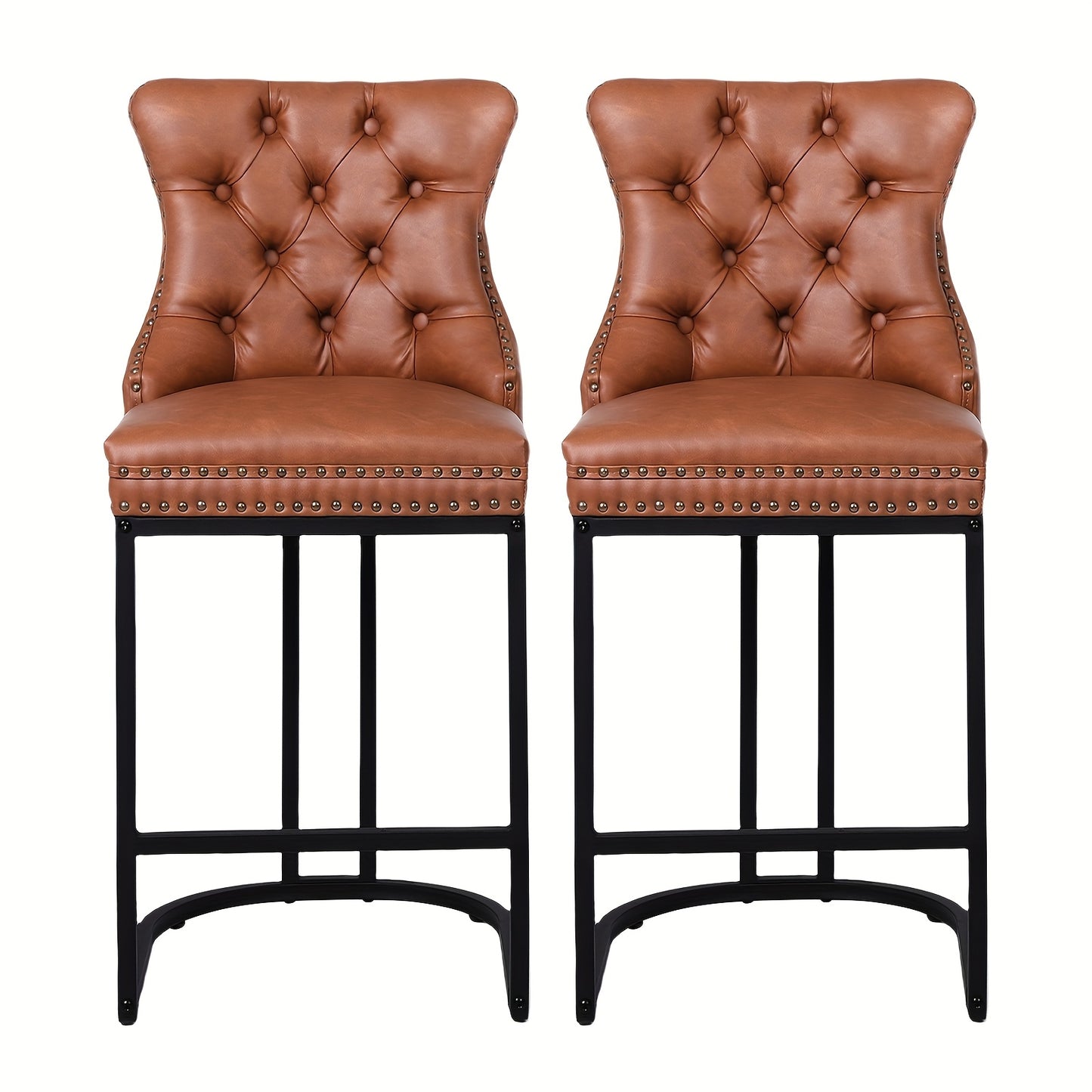[Modern Bar Stool] 2/3/4pcs Set Modern Bar Stool - Performance Fabric Island Height for Home Kitchen