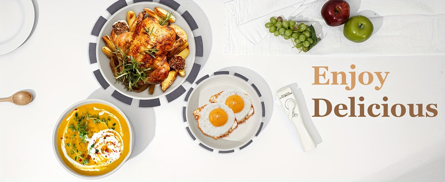 15 Pcs Pots and Pans Set, Non Stick Kitchen Cookware Set, Detachable Handle Nonstick Induction Cookware Cooking Sets with Removable Handle, Cookware Set, White