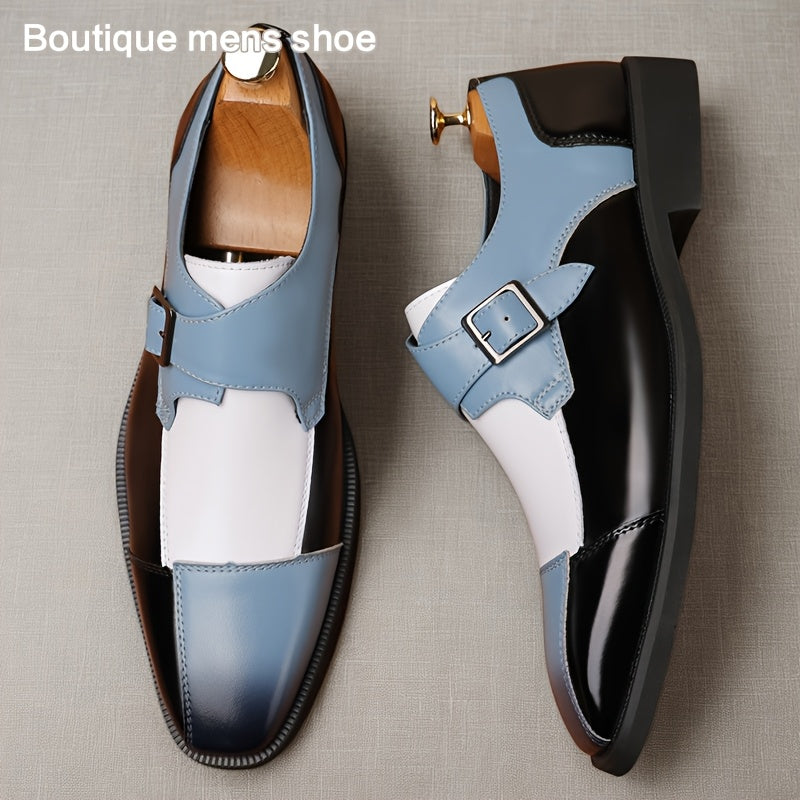 Large Size Men'S Fashionable And Trendy Business Style Formal Shoes, Comfortable Non-slip Rubber Soles Durable Casual Oxford Shoes, Suitable For Wedding Party Business Occasions 13809