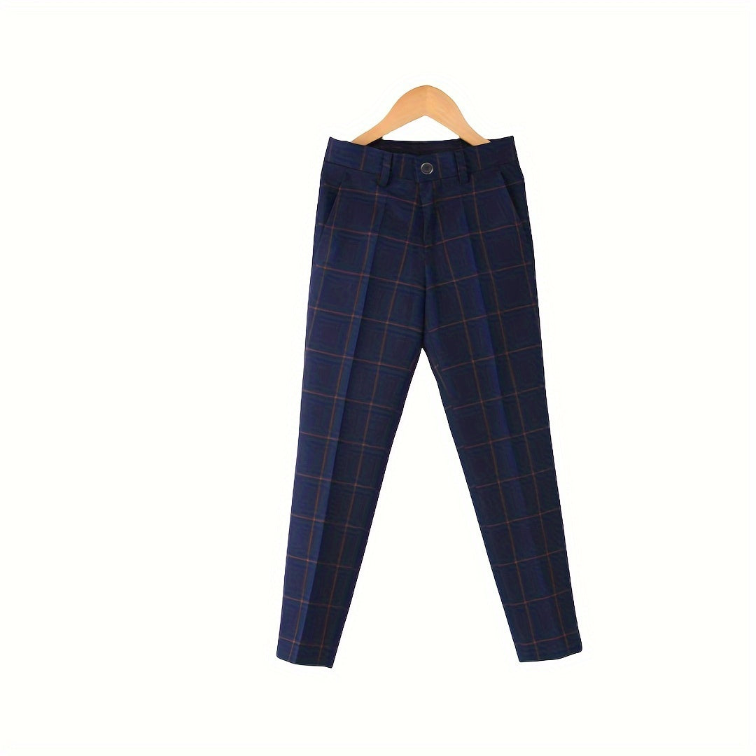 [Stripes | Casual] Stripes Pattern Boy's Suit Pants | Outdoor Casual Stylish Loose Fit Trousers | For All Seasons As Gift