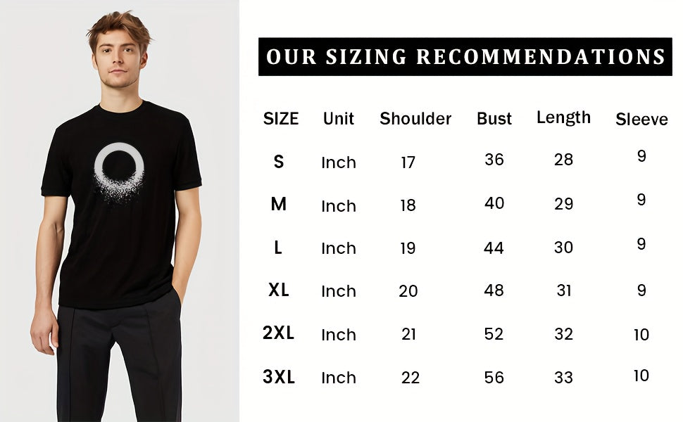 Men's Black T-Shirt with "I Just Looked Outside to See What Chapter of Revelation We're Doing Today" Text - Casual Crew Neck Short Sleeve Tee for Casual Attire, All-Season Comfort, Comfortable Clothing | Humorous Message Shir