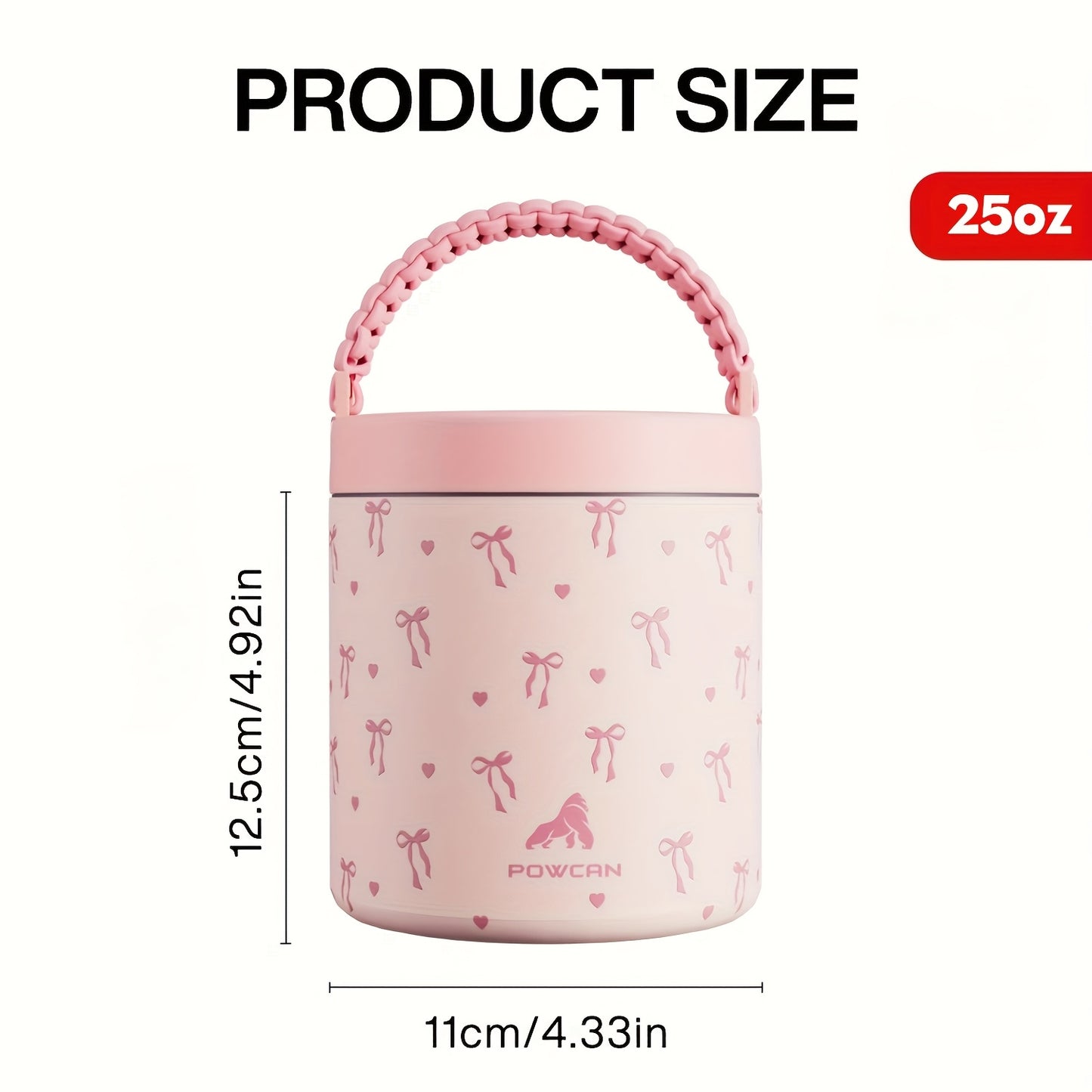 [Paw Print Tumbler] POWCAN 32oz Insulated Stainless Steel Tumbler with Cute Paw Print Design - Pink & Black, Dishwasher Safe, Reusable, Perfect for Coffee, Tea, or Cold Drinks, Coffee Travel Mug