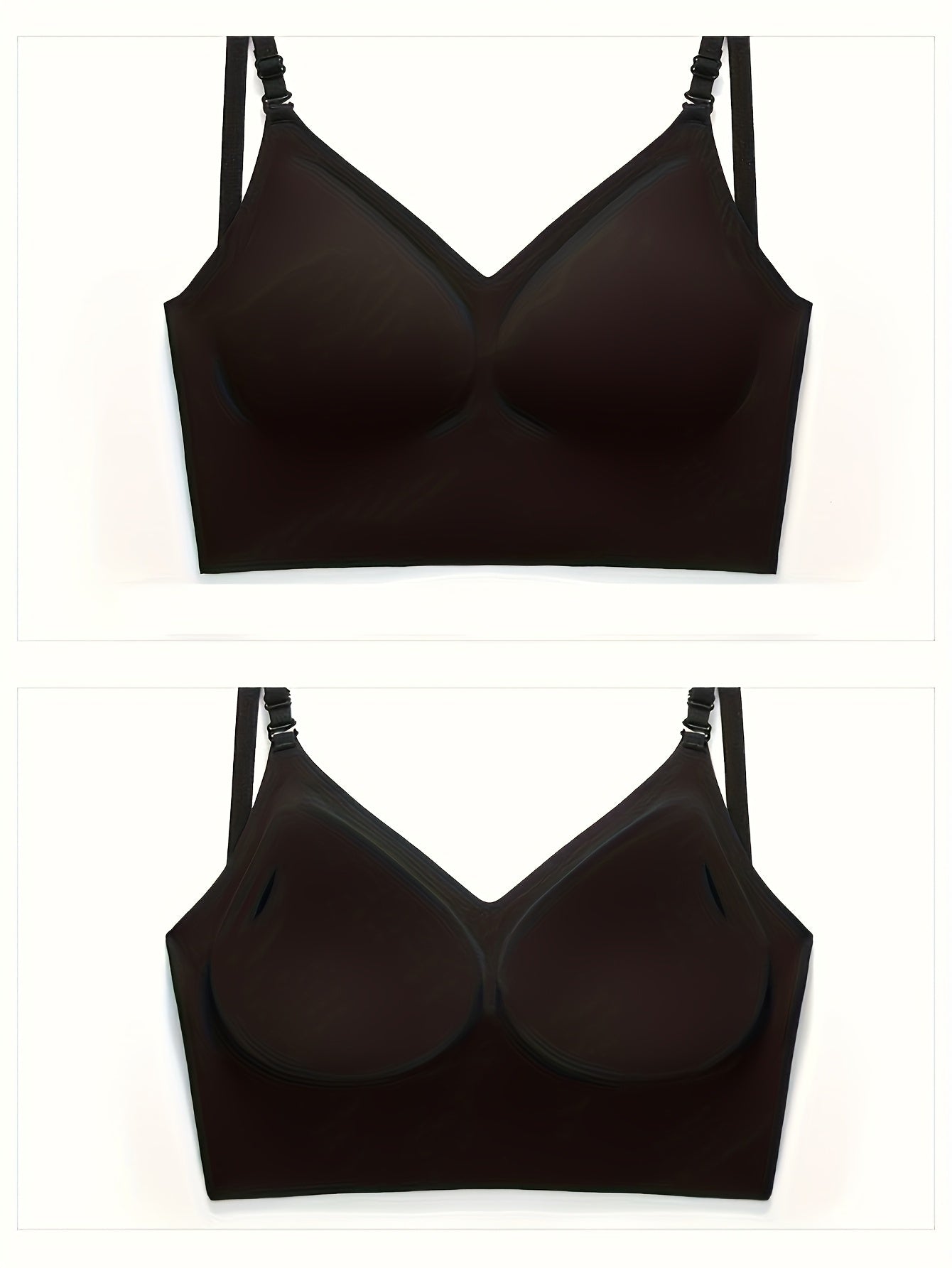 3pcs Ladies' Sexy Backless Gathering Bra