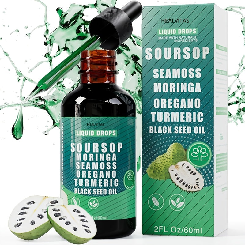 HEALVITAS Liquid Chlorophyll Drops - 2.03/4.06/6.09oz, Natural Body Odor Control & Gut Health Support, with Vitamin C & D, for Digestive, Immune, Liver & Light Beige Health - Easy-to-Take Oral Supplement, Digestive Health Sup