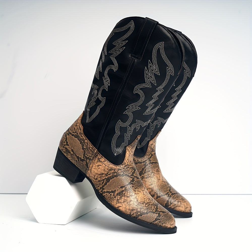 [New Style Cowboy Boots] 2025 New Style Lightweight Men's Western Cowboy Boots | High Top Knight Boots Size 39-48 Couple Boots