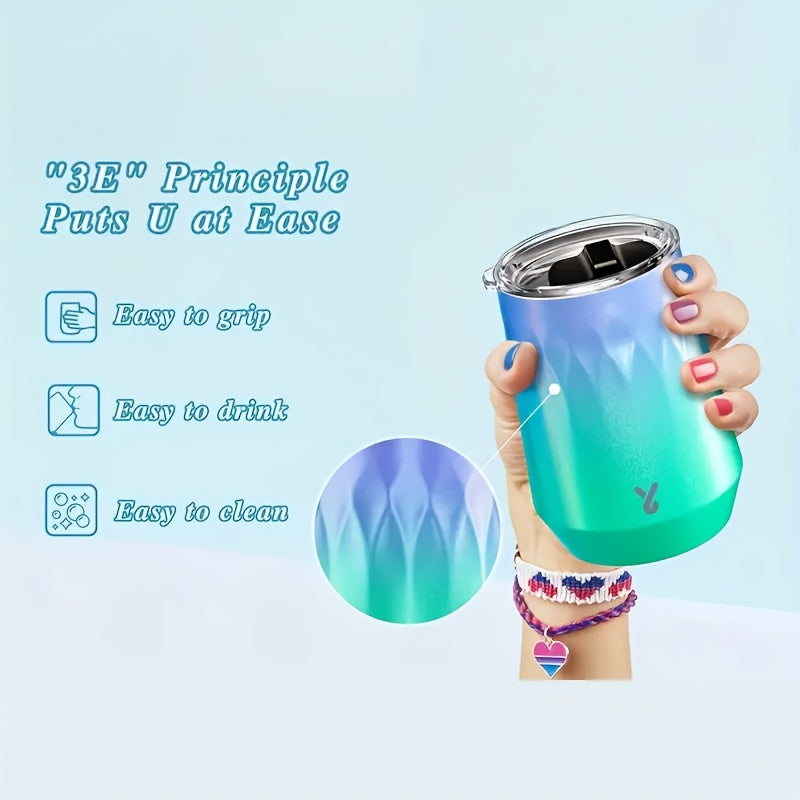 14oz Stainless Steel Wine Glass - Leak-Proof, Reusable, Hand Wash Only, Perfect for Everyday Drinks, Everyday Drinkware | Modern Wine Glass | Durable Drinkware