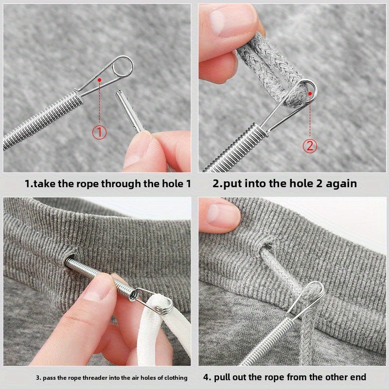 [Efficient Threader Tool] Efficient & Bendable Threader Tool | Easy Thread Without Effort, Multi-Purpose Elastic Waistband Accessory for Needlework, Home Sewing & Crafting, Sewing Accessories, Sleek Waist Tool, Flexible Waist