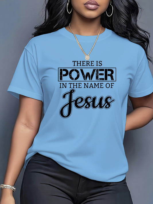 Fashionable Letter Cartoon Print Women'S Round Neck Pure T-shirt, Simple Design, Comfortable And Breathable, Versatile Essential, Suitable For Daily Leisure, Showing Natural And Elegant Style, A Must-have For Summer Parties,