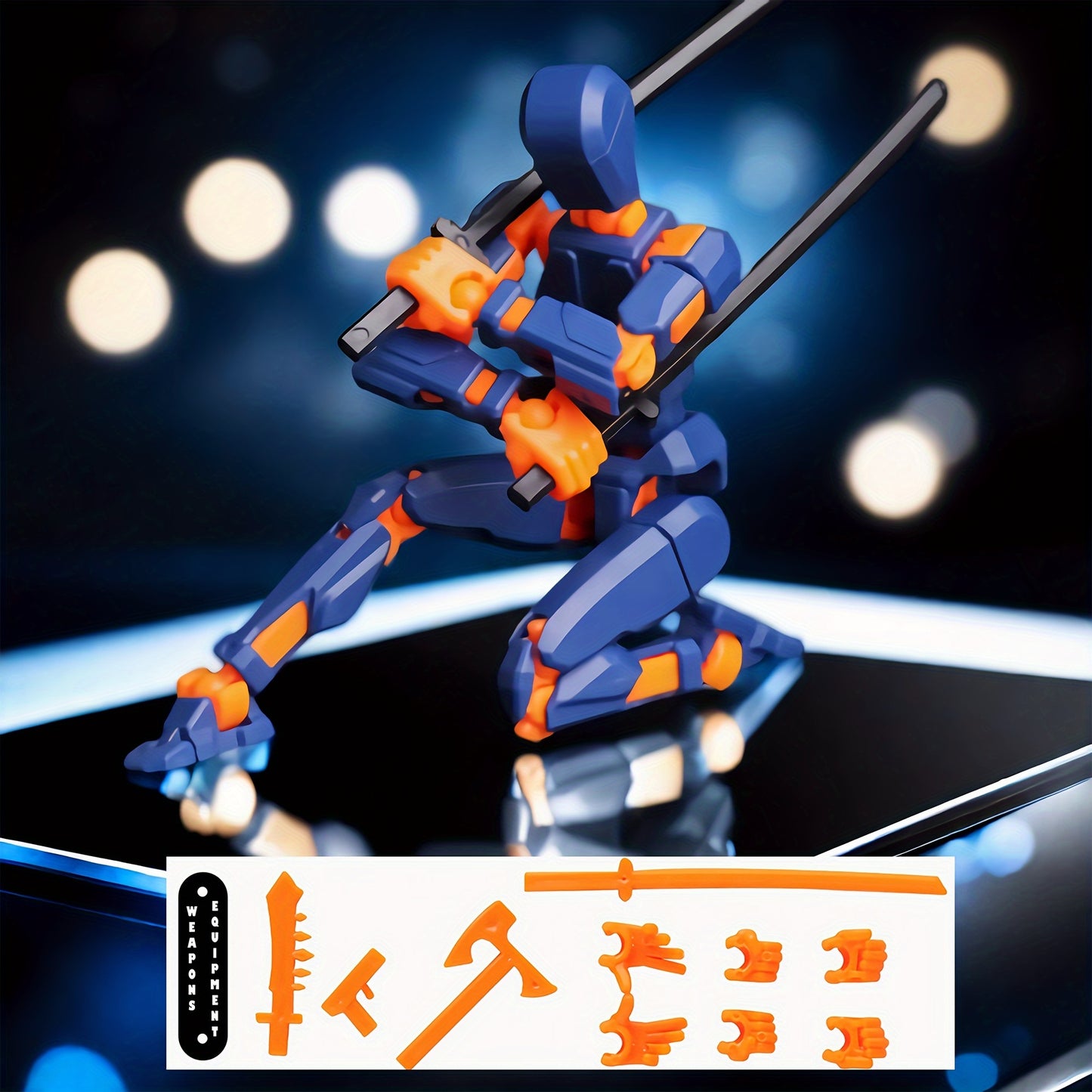 Poseable Action Figures Multi-Pack – 3 or 5 Figure Sets (Fixed Color Combinations)