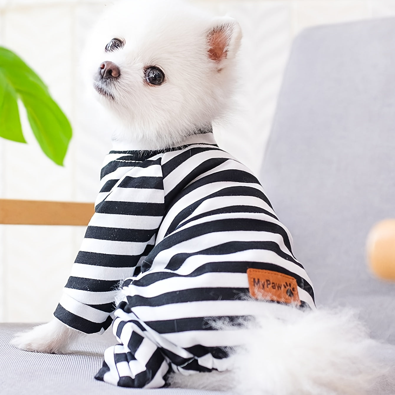 [Small Cozy Pajamas Ultimate Comfort] Cozy Striped Pajamas For Small Dogs And Cats - Soft Stretch Fabric For Ultimate Comfort