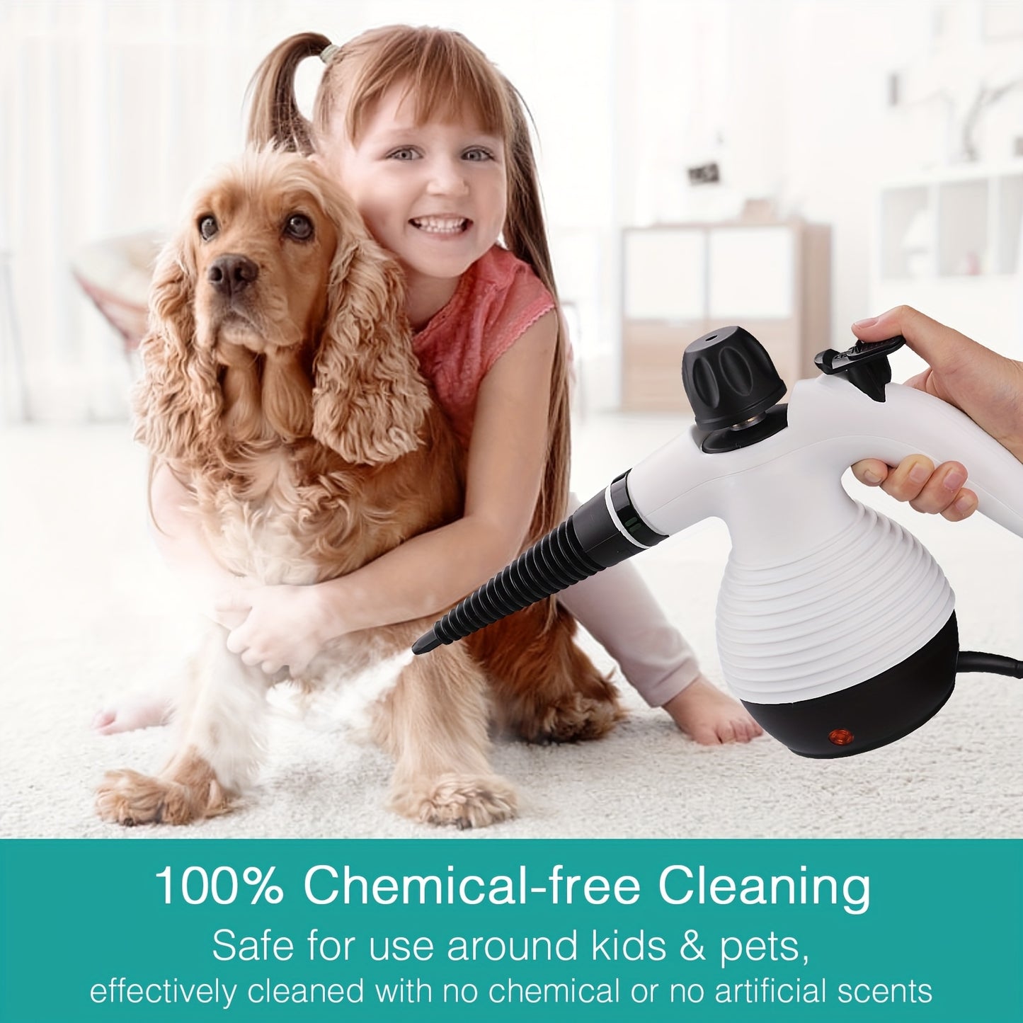 Hand-held Steam Cleaner, Steam Boiler Cleaning, Household Multi-purpose Portable Steam Cleaner, With Safety Lock And 10 Accessory Kits, Can Remove Dirt, Oil Stains, Etc., Saving Time And Effort.
