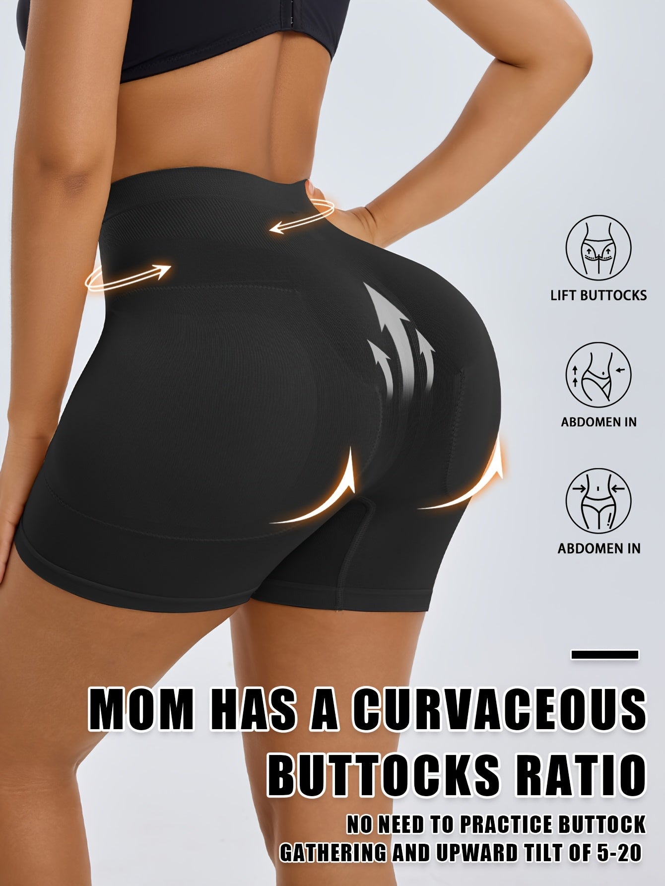 1pc CELILIN Women's High-Waisted Shapewear Shorts - Tummy Control, Butt & Thigh, Non-Slip Waistband, High-Elasticity Workout & Everyday Pants - Posture Correction & Body Contouring for Gym, Casual, Formal Outfits - Machine Wa