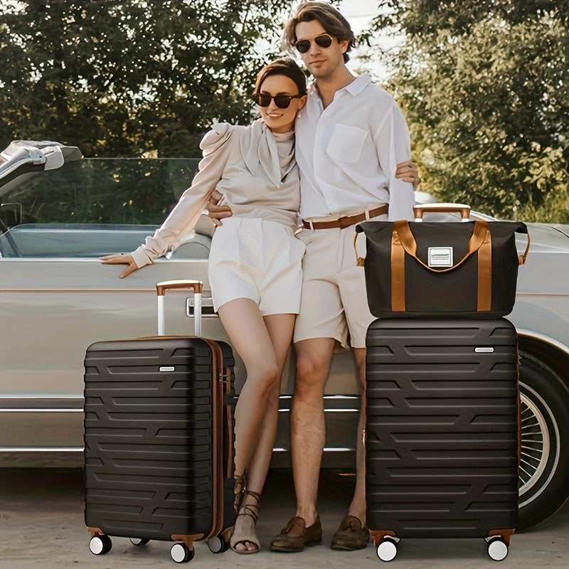 Luggage 6pcs Sets Hardside Expandable Suitcases (Only 24/28inch) with Spinner Wheels TSA Lock, Lightweight Travel Carry On Luggage Sets, ABS Large Capacity Travel Suitcase Set