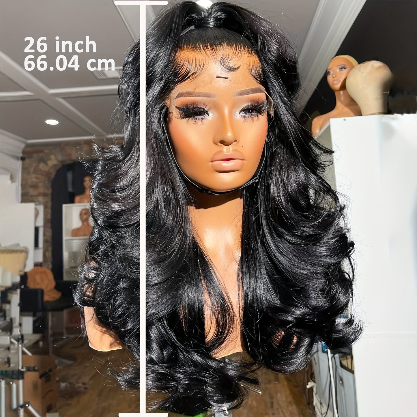 13*4 Body Wave Lace Front Wigs 13x4 Glueless Lace Wig Pre Plucked Hairline HD Transparent Lace Frontal Wigs For Women 200% Density Bye Bye Knots Wig
