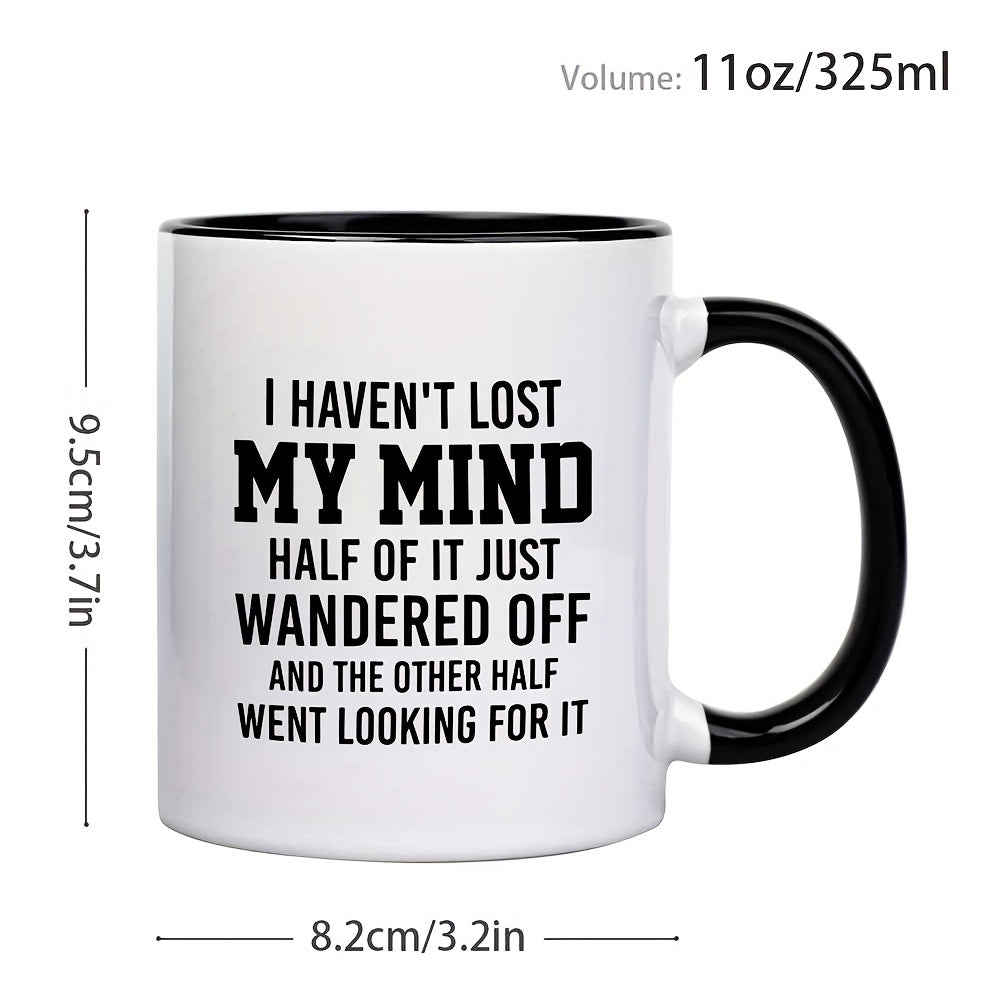 1pc 3A Grade, Funny Mug, 11 OZ, Novelty coffee cup, Coffee Bar Accessories, Inspirational quote text, Gifts for birthdays, Halloween, Father's Day, Mother's Day, Gift for friend sister, brother, dad, mom, Use At Home Party