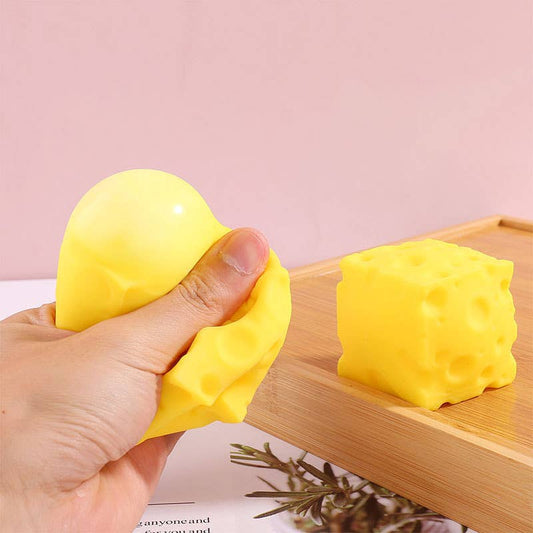 1-Square Cheese squishy toy Stress Relief Toy-5CM