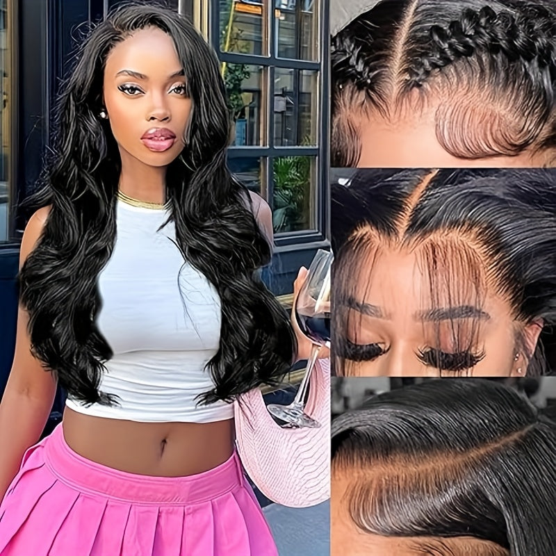 [HD Clear Front Lace Wig] HD 13 X 4 Inches Clear Front Lace TIMOPOL Wig Body Wave 20-32 Inches, Density 180, No Glue Wig to Wear And Go