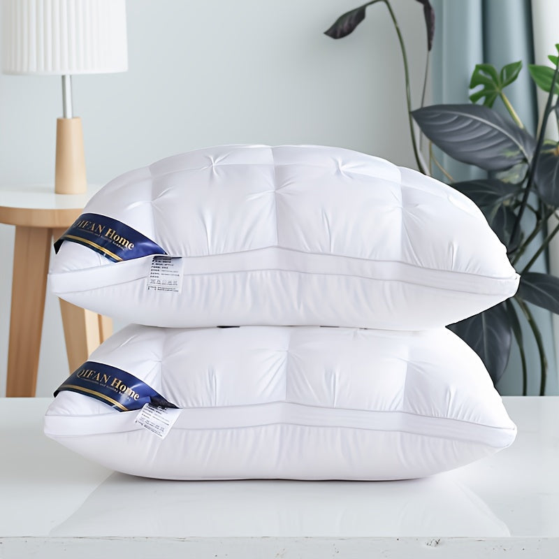 2pcs (Buy One Get One Free/ 4pcs Buy Two Get Two Free) Luxury Hotel Quality Neck Support Pillow, 19x29 inches - Soft Quilted Polyester Pillow, Provides Deep Sleep and Neck Support, No Extra White Space Theme Pillow, Comfortab