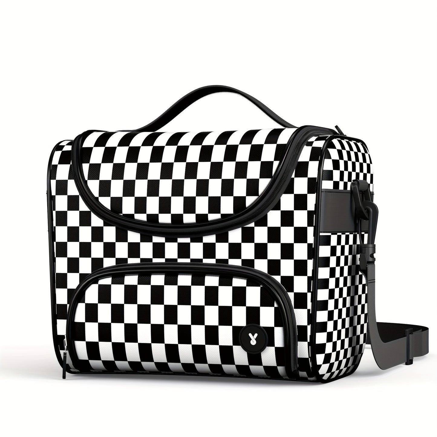 MEOKY Thermal Lunch Bag - Large Capacity Insulated Lunch Tote with Adjustable Crossbody Strap, Leakproof Thermal Insulation for 6/12 Hours (Hot/Cold), Lightweight Lunch Box Bag for Office, School, Travel, Picnic - Pink Bow de