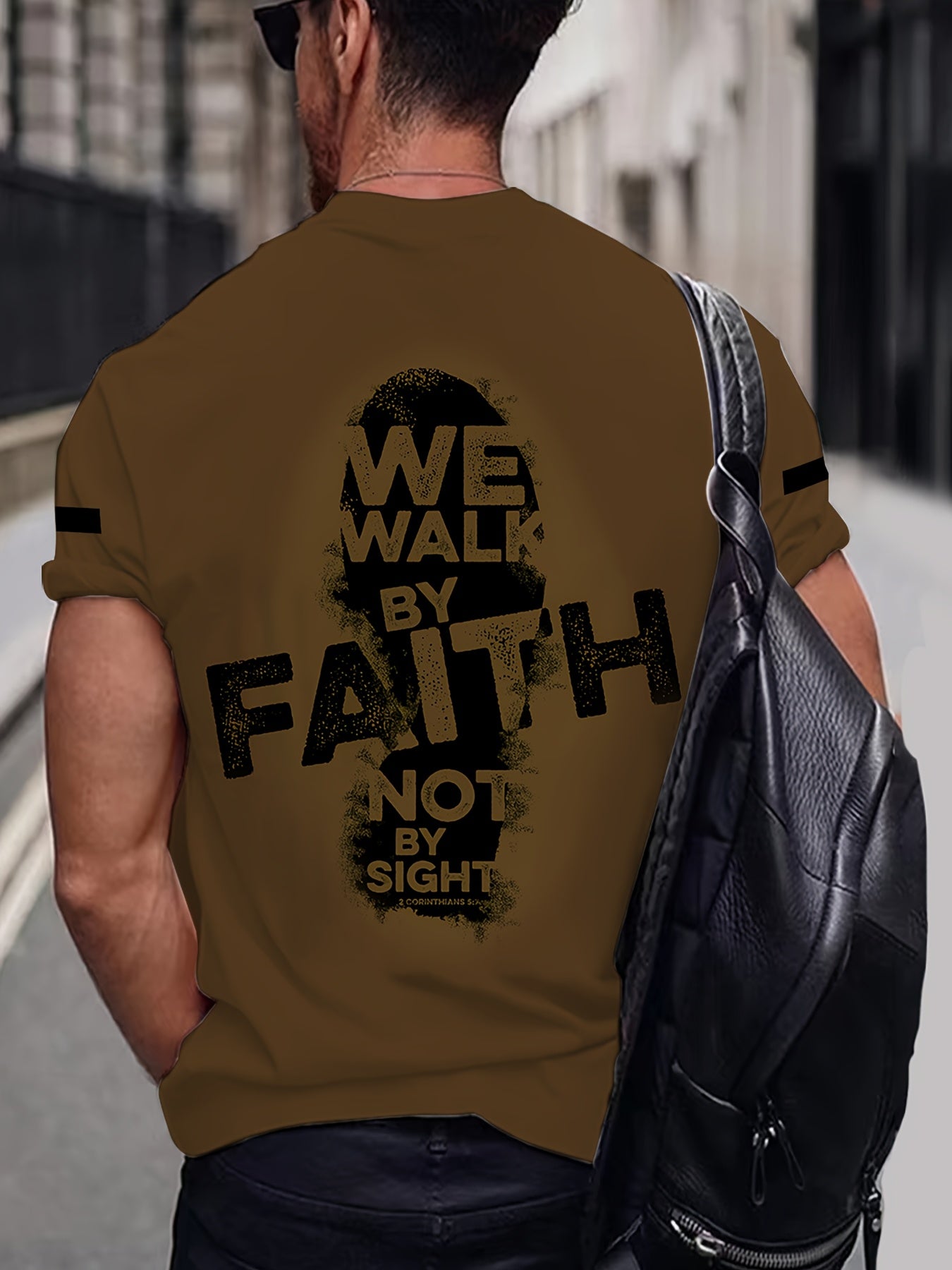 We Act on Faith Not Sight 4 Full Body Print 3D Men's and Women's T-shirts, Sports T-shirts, Faith Shirts, PLUS SIZE