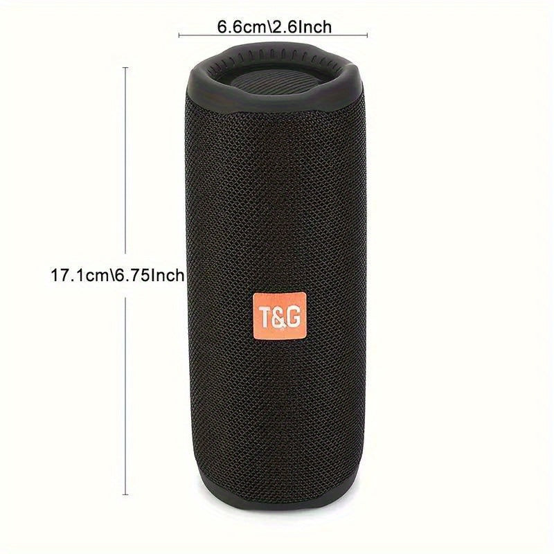 Wireless Speaker with LED Lights T&G365, Portable Wireless Speaker, Built-in Mic, Powerful Stereo Sound, Supports Line Input & Micro SD/TF Card, Compatible for PCs and Mobile Phones