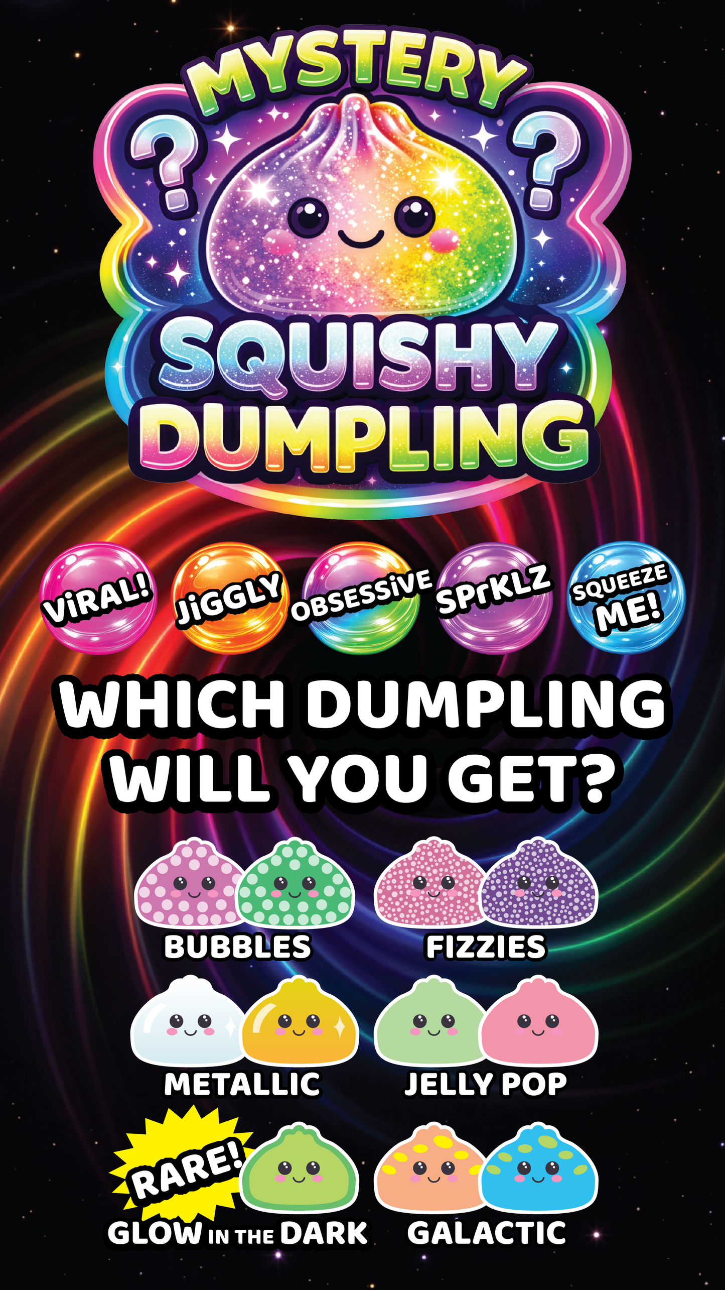 One/Two  4" Mystery Dumpling Squishy