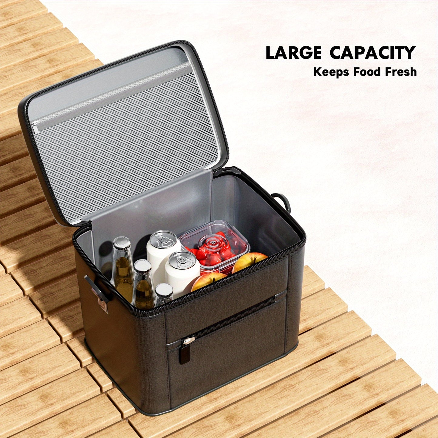 [Stylish, MEOKY Lunch Bag] Stylish, Durable Polyester, MEOKY Large Capacity Insulated Lunch Bag - Pink, Keeps Food Fresh, Hand Washable, Rectangular Design for Easy Portion Control, Perfect for Picnics, Office, or School, Lun