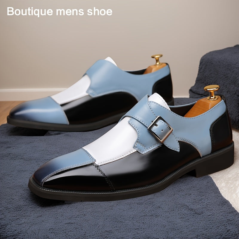 Large Size Men'S Fashionable And Trendy Business Style Formal Shoes, Comfortable Non-slip Rubber Soles Durable Casual Oxford Shoes, Suitable For Wedding Party Business Occasions 13809