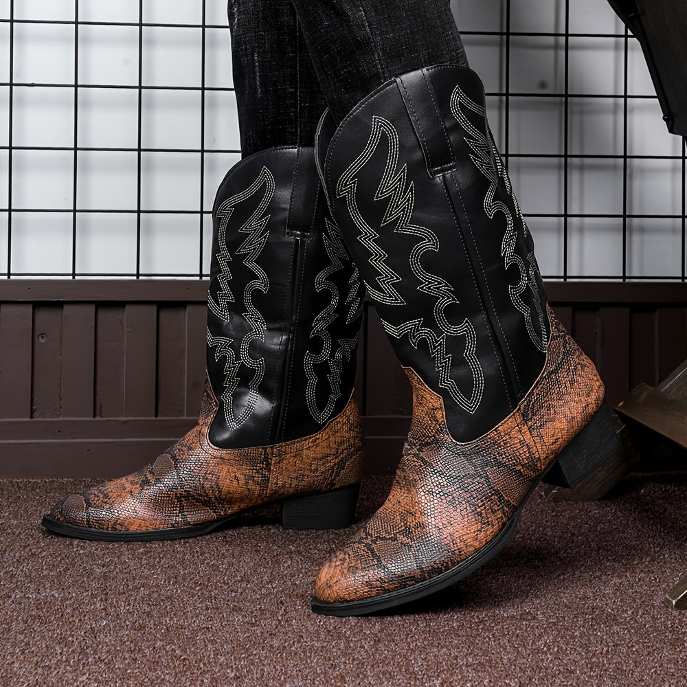 [New Style Cowboy Boots] 2025 New Style Lightweight Men's Western Cowboy Boots | High Top Knight Boots Size 39-48 Couple Boots