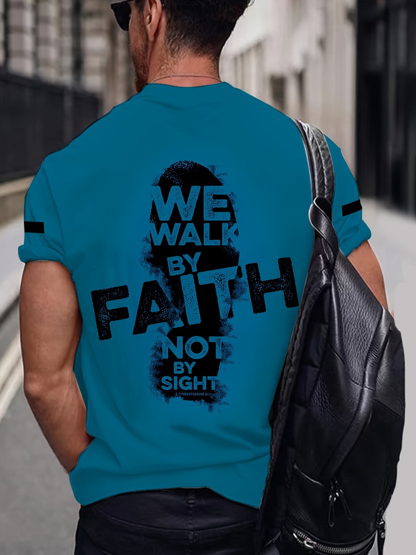 We Act on Faith Not Sight 4 Full Body Print 3D Men's and Women's T-shirts, Sports T-shirts, Faith Shirts, PLUS SIZE