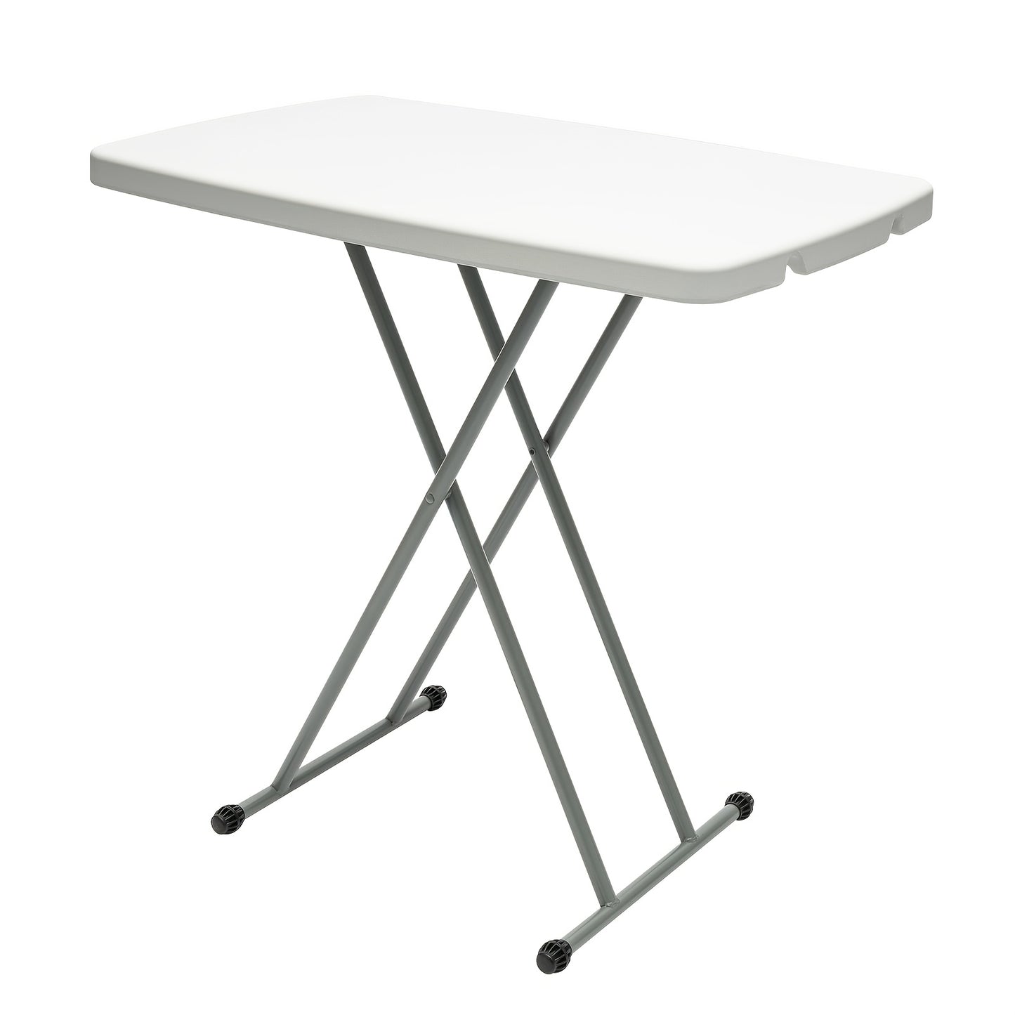 Folding Table 30*20inch/4ft/6ft Portable Heavy Duty Plastic Fold-In-Half Utility Table Indoor Outdoor Adjustable Height Folding Table with Carrying Handle, Office, Camping And Party, Back to School
