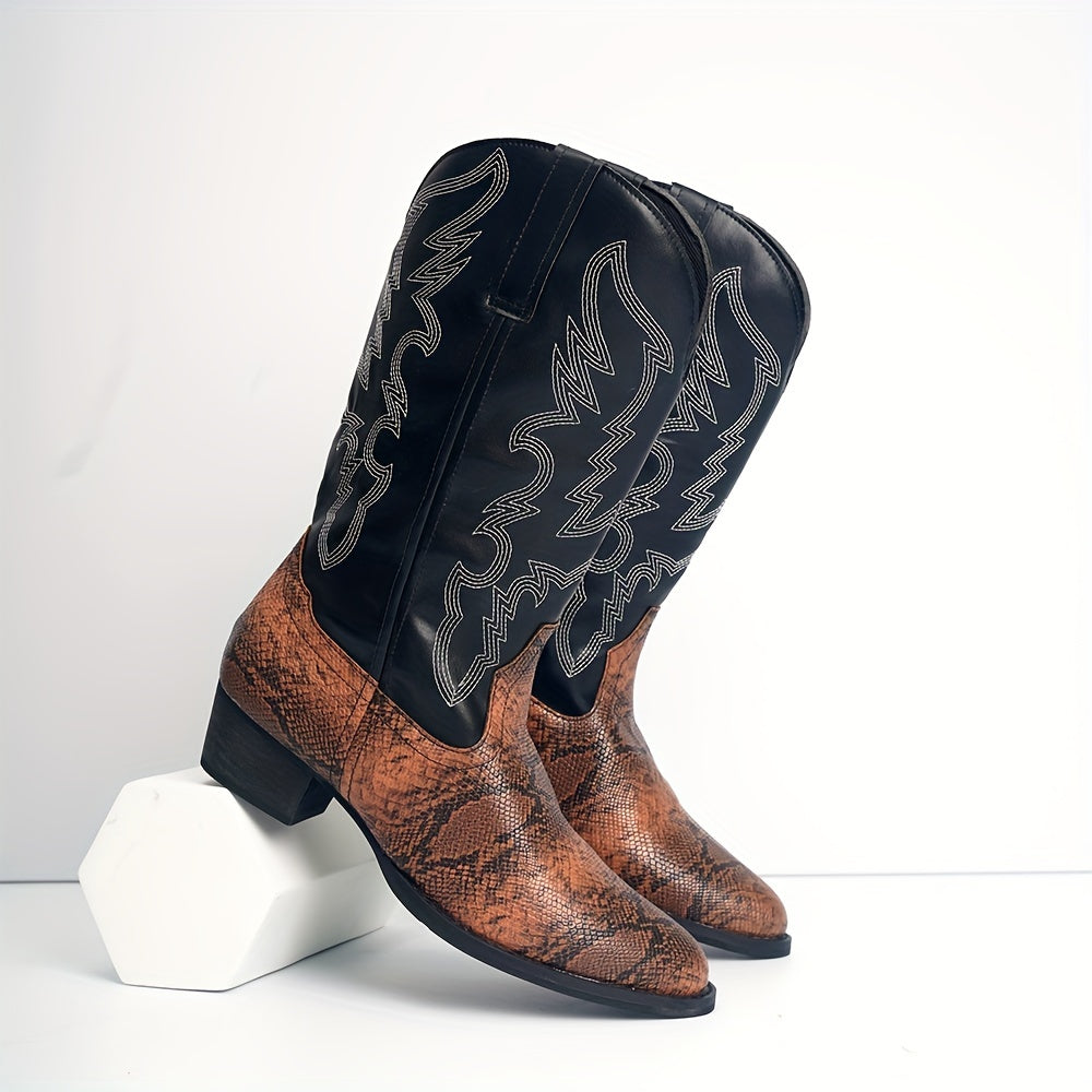 [New Style Cowboy Boots] 2025 New Style Lightweight Men's Western Cowboy Boots | High Top Knight Boots Size 39-48 Couple Boots