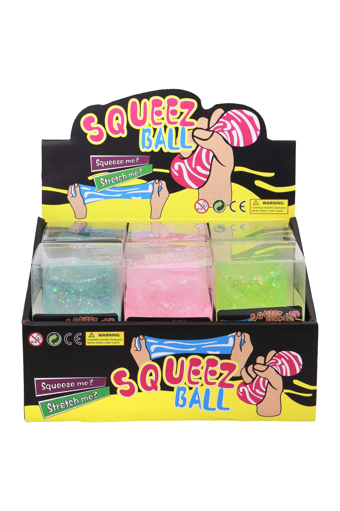 Glitter Cube Squishy (1 Piece) – Putty Filled Sensory Stress Toy