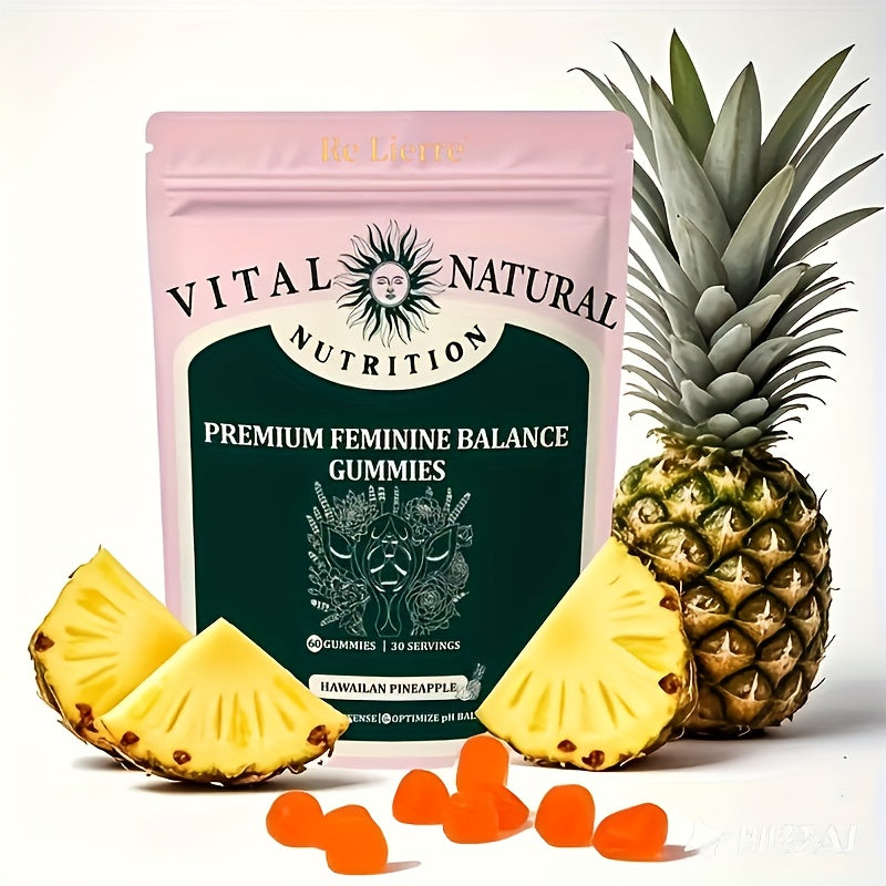 ✨ Women’s Balance Gummies – Flash Sale $12.99! ✨Vital Nutrition Women’s Balance Gummies – 60pcs | Pineapple Flavor | With Vitamin C & Probiotics