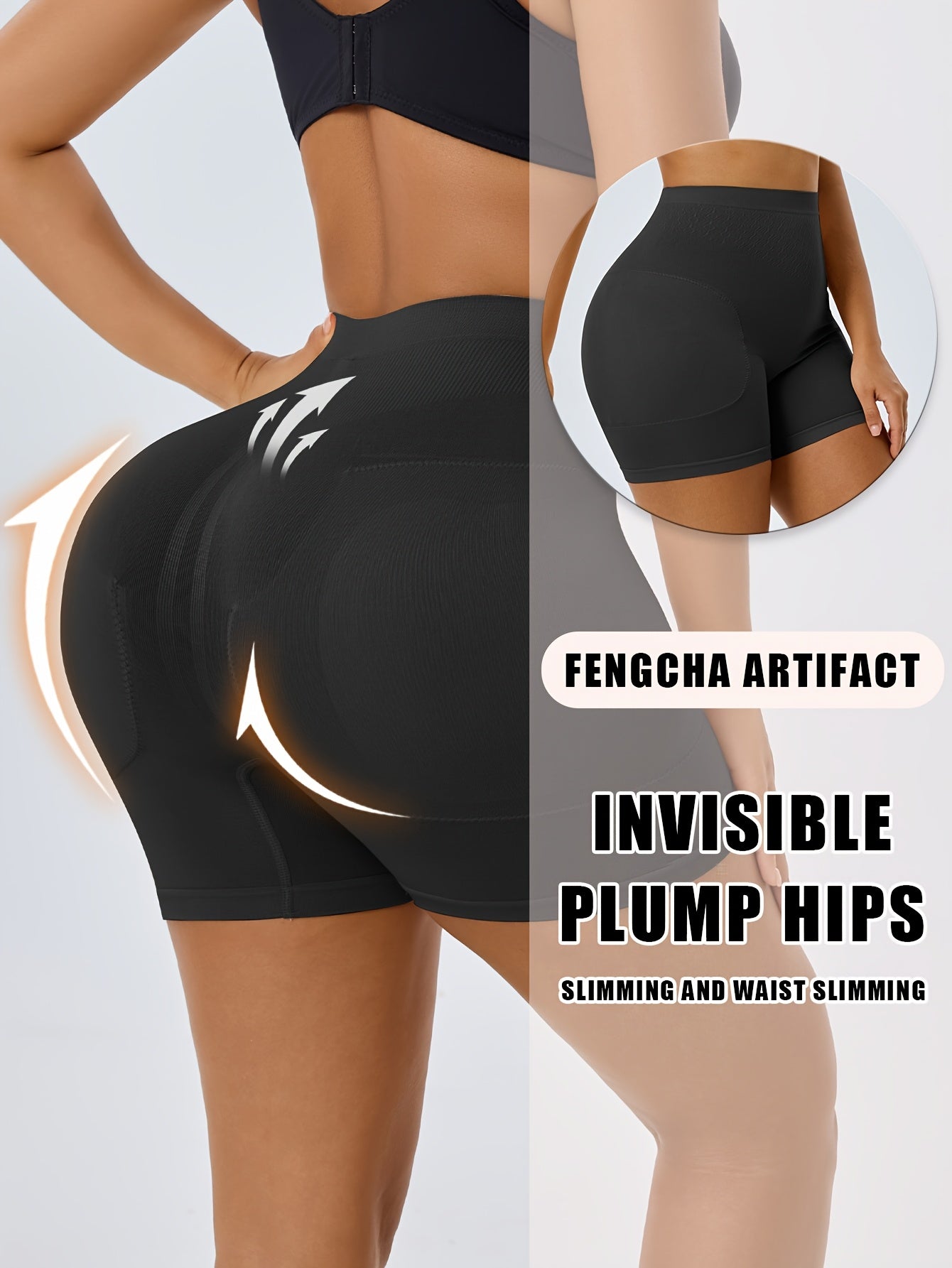 1pc CELILIN Women's High-Waisted Shapewear Shorts - Tummy Control, Butt & Thigh, Non-Slip Waistband, High-Elasticity Workout & Everyday Pants - Posture Correction & Body Contouring for Gym, Casual, Formal Outfits - Machine Wa