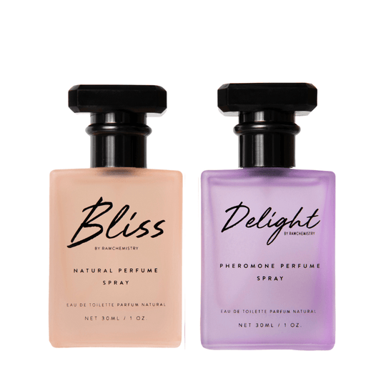 RawChemistry Bliss & Delight Perfume Gift Set for Women | Pheromone Infused | Daily Wear | Boosts Attraction & Confidence | Long-Lasting & Feminine Scents