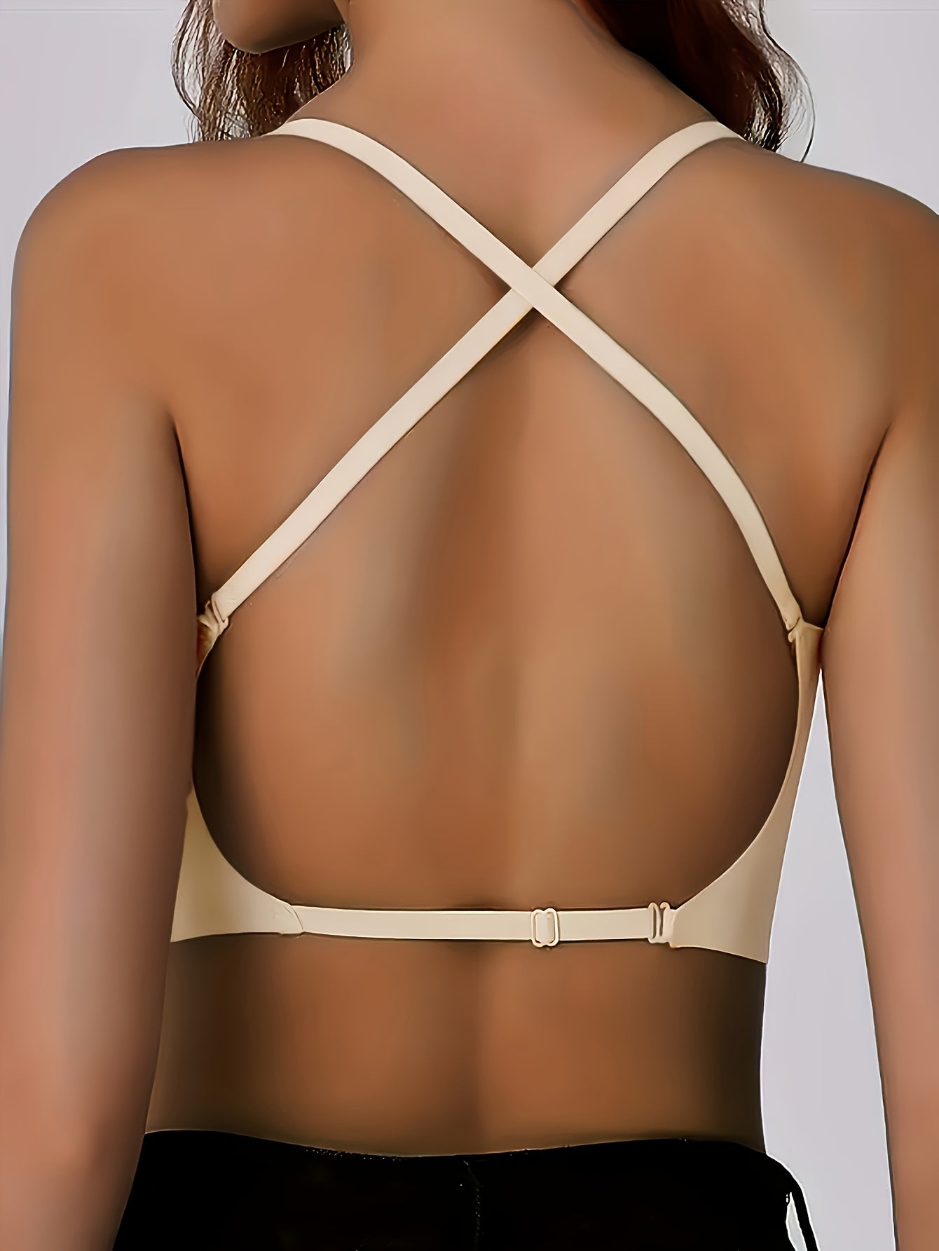 3pcs Ladies' Sexy Backless Gathering Bra