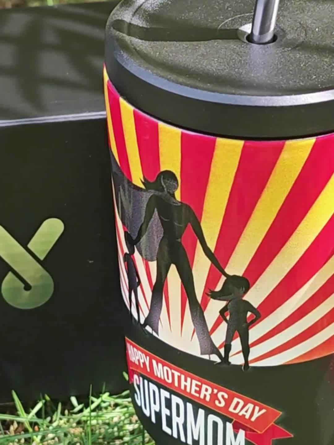 [MEOKY Stainless Steel Tumbler] MEOKY 40oz Stainless Steel Tumbler with Handle | Leak-Proof, Insulated Travel Mug for Hot & Cold Drinks, Perfect Gift for Father's Day & Mother's Day, Round Shape, Hand Wash Only, Travel Drinkw