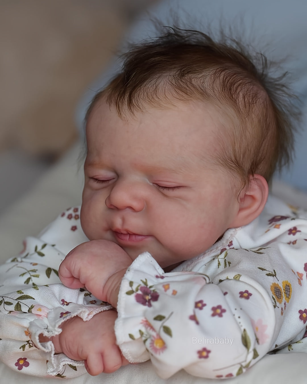 [Lifelike Baby Doll] Real Lifelike Newborn Baby Dolls | Full Vinyl Body Handrooted Hair Reborn Doll-Soft Touch 3D Hand Painted Skin-Sleeping Baby Girl- Christmas/ Birthday Gifts Halloween Christmas Gifts